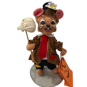 Annalee 6 inch Trick or Treat Hobo  Mouse Halloween Collection NWT 2016